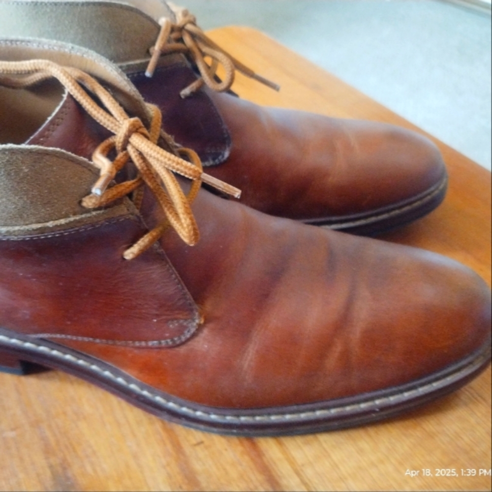 Men's Cole Hann Brown Leather Welt Ankle Boots 8.5M